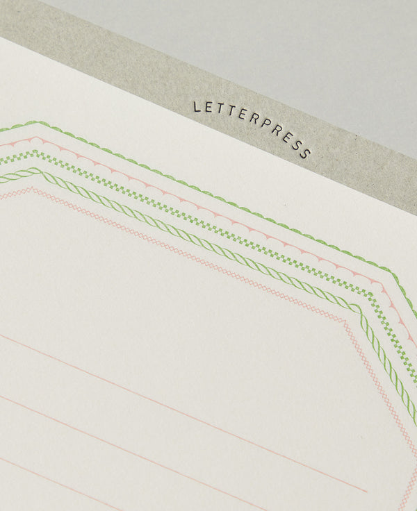 Letterpress Set — Frame Pink